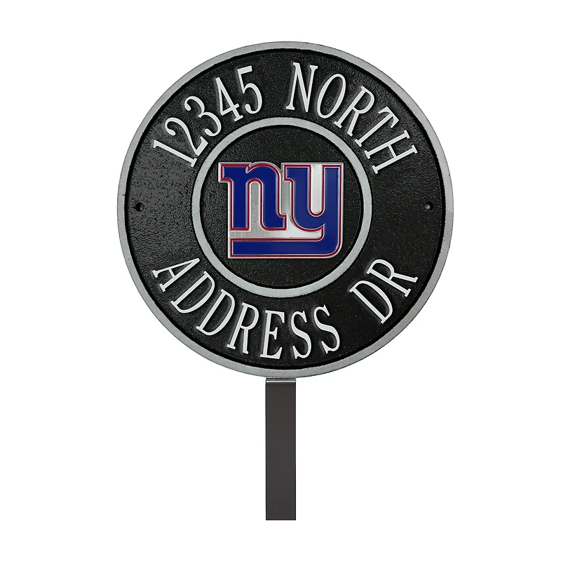 New York Giants 9" Round Personalized Logo Address Plaque Sign