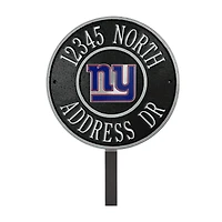 New York Giants 9" Round Personalized Logo Address Plaque Sign