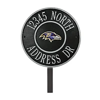Baltimore Ravens 9" Round Personalized Logo Address Plaque Sign