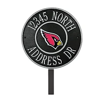 Arizona Cardinals 9" Round Personalized Logo Address Plaque Sign