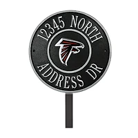 Atlanta Falcons 9" Round Personalized Logo Address Plaque Sign