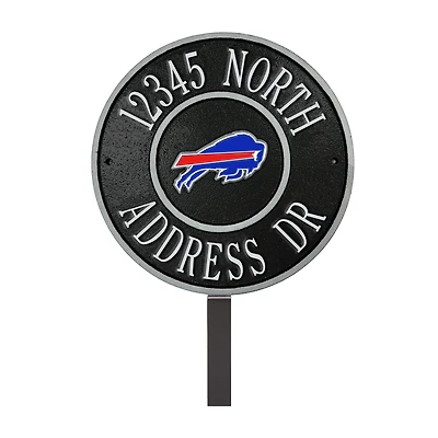 Buffalo Bills 9" Round Personalized Logo Address Plaque Sign
