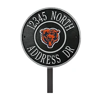Chicago Bears 9" Round Personalized Logo Address Plaque Sign