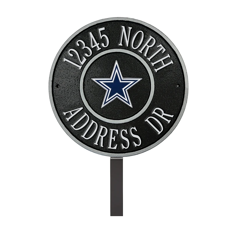 Dallas Cowboys 9" Round Personalized Logo Address Plaque Sign