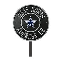 Dallas Cowboys 9" Round Personalized Logo Address Plaque Sign