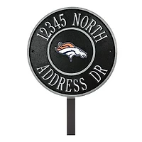 Denver Broncos 9" Round Personalized Logo Address Plaque Sign