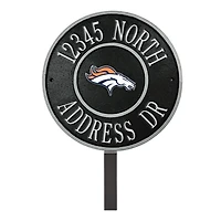 Denver Broncos 9" Round Personalized Logo Address Plaque Sign
