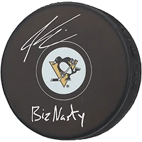 Paul Bissonnette Pittsburgh Penguins Autographed Hockey Puck with "BizNasty" Inscription