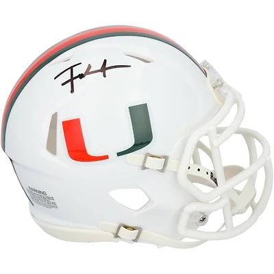 Frank Gore Miami Hurricanes Autographed Riddell Speed Mini Helmet