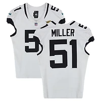Ventrell Miller Jacksonville Jaguars Game-Used #51 White Nike Jersey vs. Indianapolis Colts on December 28, 2025