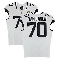 Cole Van Lanen Jacksonville Jaguars Game-Used #70 White Nike Jersey vs. Indianapolis Colts on December 28, 2025