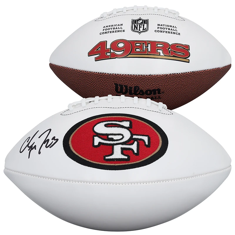 Christian McCaffrey San Francisco 49ers Autographed Wilson White Panel Football