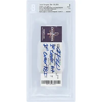 Wyatt Langford Texas Rangers Autographed MLB Debut Beckett Fanatics Witnessed Authenticated /10 Ticket from March 28