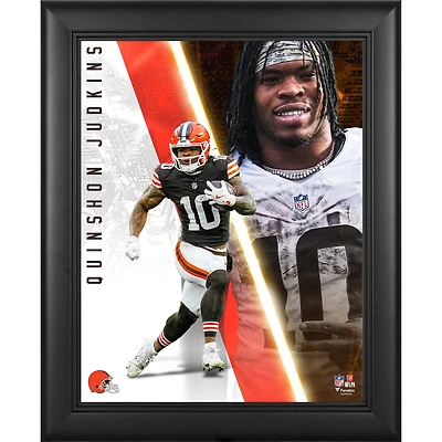Quinshon Judkins Cleveland Browns Framed 13" x 16" Radiance Collage