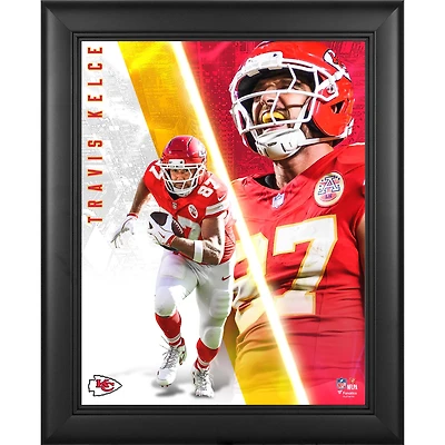 Travis Kelce Kansas City Chiefs Framed 13" x 16" Radiance Collage
