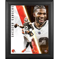 Shedeur Sanders Cleveland Browns Framed 13" x 16" Radiance Collage