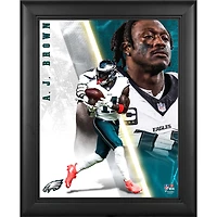 A.J. Brown Philadelphia Eagles Framed 13" x 16" Radiance Collage