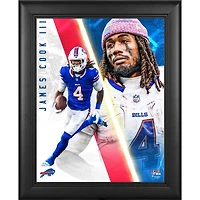 James Cook III Buffalo Bills Framed 13" x 16" Radiance Collage