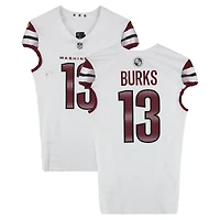 Treylon Burks Washington Commanders Game-Used #13 White Nike Jersey vs. New York Giants on December 14, 2025