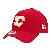 Youth New Era Red Calgary Flames 9FORTY A-Frame Adjustable Hat