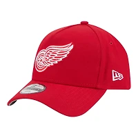 Youth New Era Red Detroit Red Wings 9FORTY A-Frame Adjustable Hat