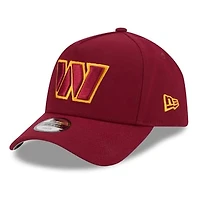 Youth New Era  Burgundy Washington Commanders 9FORTY A-Frame Adjustable Hat