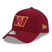 Youth New Era  Burgundy Washington Commanders 9FORTY A-Frame Adjustable Hat