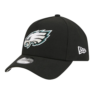 Youth New Era  Black Philadelphia Eagles 9FORTY A-Frame Adjustable Hat