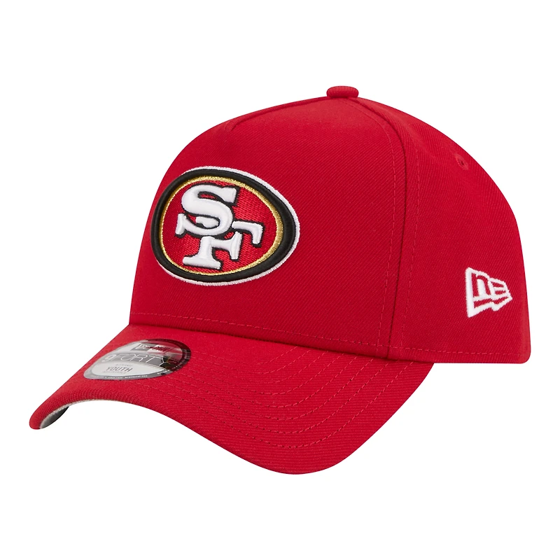 Youth New Era  Scarlet San Francisco 49ers 9FORTY A-Frame Adjustable Hat