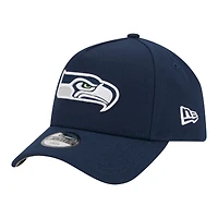 Youth New Era  College Navy Seattle Seahawks 9FORTY A-Frame Adjustable Hat