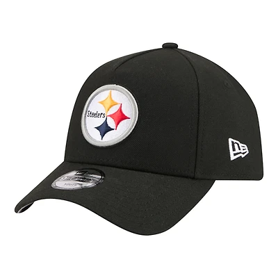Youth New Era  Black Pittsburgh Steelers 9FORTY A-Frame Adjustable Hat