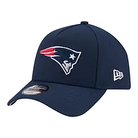 Youth New Era  Navy New England Patriots 9FORTY A-Frame Adjustable Hat
