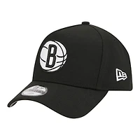 Youth New Era  Black Brooklyn Nets 9FORTY A-Frame Adjustable Hat