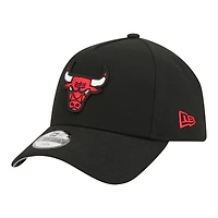 Youth New Era  Black Chicago Bulls 9FORTY A-Frame Adjustable Hat