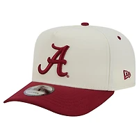 Unisex New Era White/Crimson Alabama Crimson Tide A-Frame 9FIFTY Snapback Hat