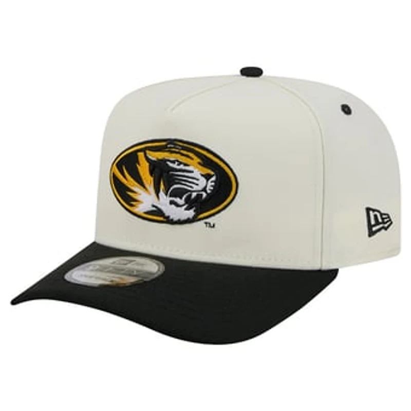 Unisex New Era White/Black Missouri Tigers A-Frame 9FIFTY Snapback Hat