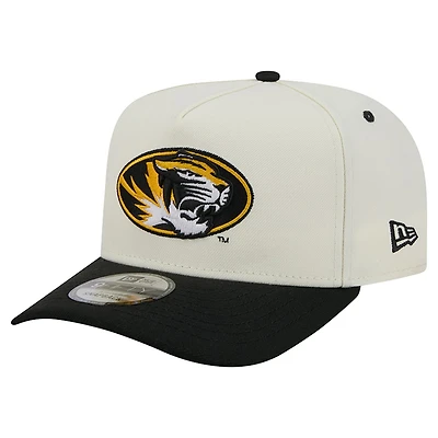 Unisex New Era White/Black Missouri Tigers A-Frame 9FIFTY Snapback Hat