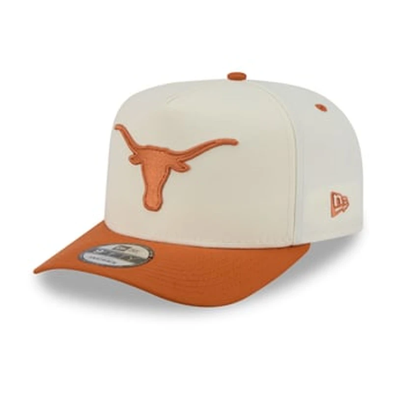 Unisex New Era White/Texas Orange Texas Longhorns A-Frame 9FIFTY Snapback Hat
