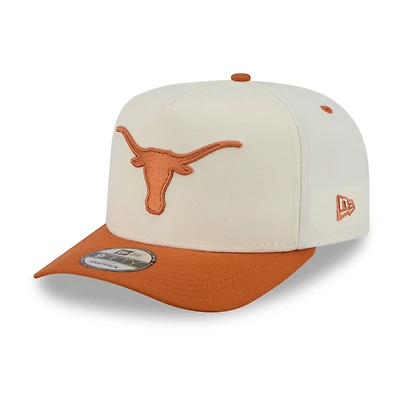 Unisex New Era White/Texas Orange Texas Longhorns A-Frame 9FIFTY Snapback Hat