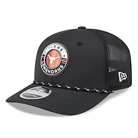 Men's New Era  Black Texas Longhorns Rope 9SEVENTY Adjustable Hat