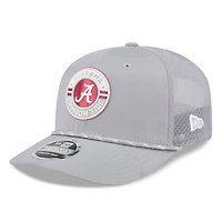 Men's New Era  Gray Alabama Crimson Tide Rope 9SEVENTY Adjustable Hat