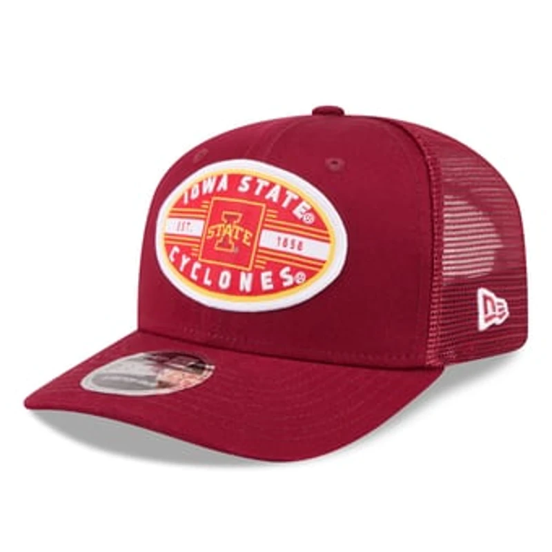 Unisex New Era Cardinal Iowa State Cyclones Inline Patch 9SEVENTY Trucker Adjustable Hat