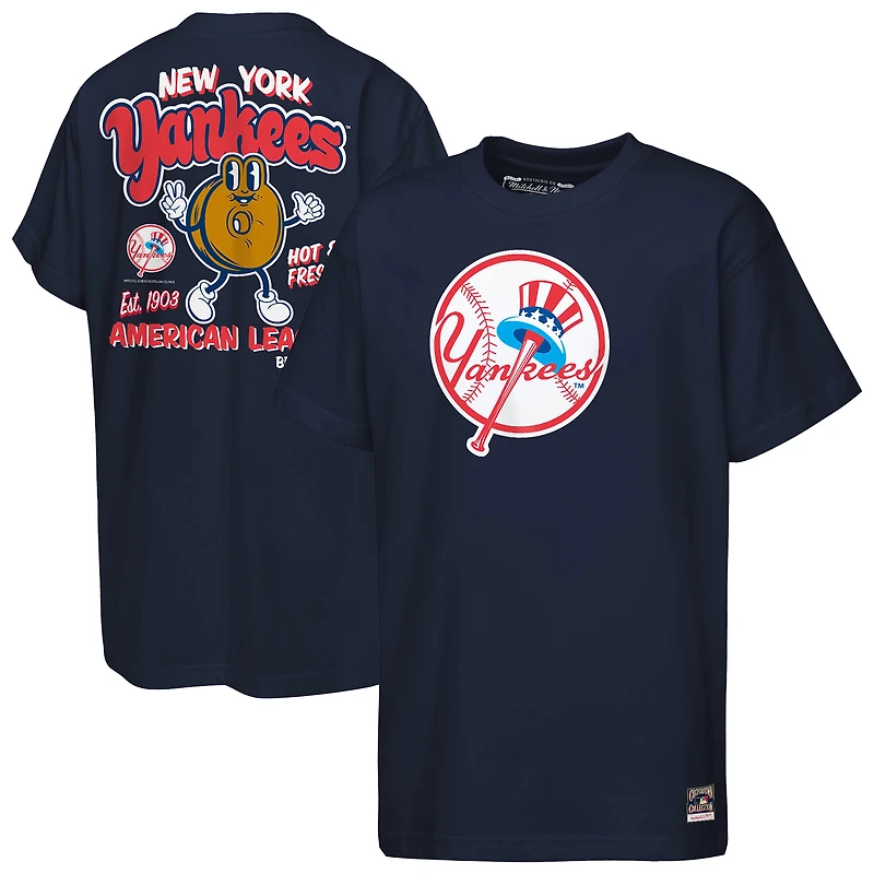 Youth Mitchell & Ness Navy New York Yankees Cooperstown Concession T-Shirt