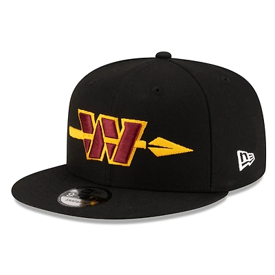 Men's New Era Black Washington Commanders Alternate 9FIFTY Snapback Hat
