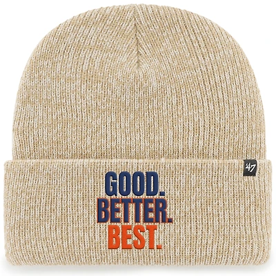 Men's '47 Khaki Chicago Bears Good. Better. Best. Cuffed Knit Hat