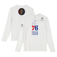 Philadelphia 76ers Team-Issued White Jordan Brand NBA Cup Long Sleeve T-Shirt from the 2025-26 NBA Season
