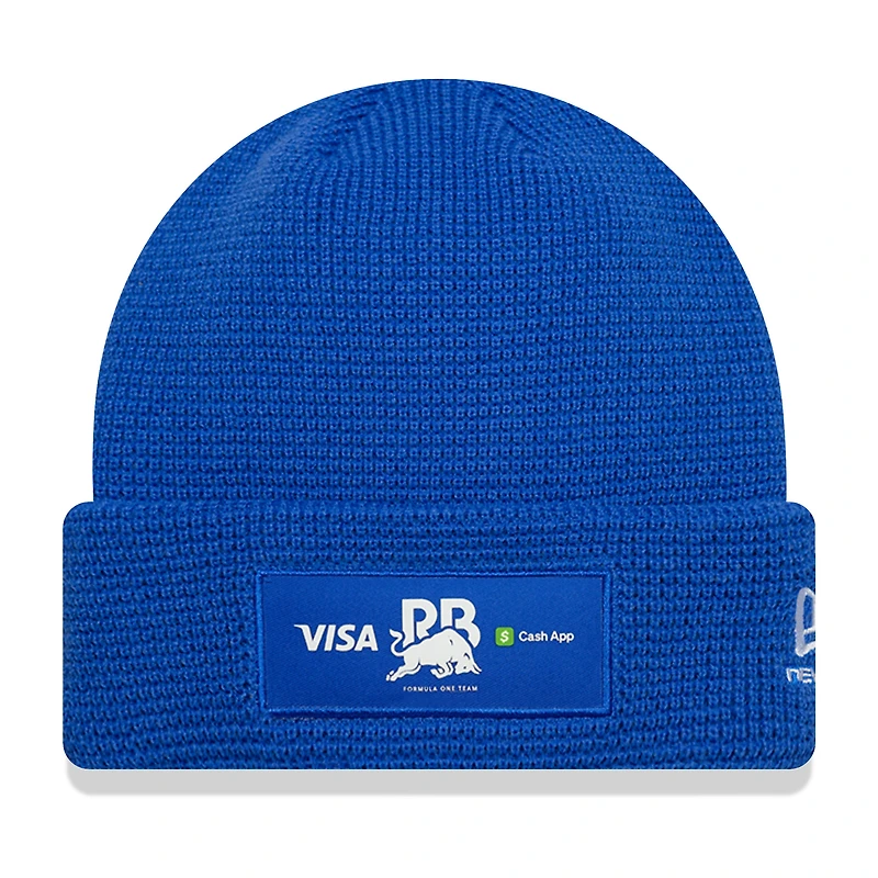 Men's New Era  Blue VCARB Team Waffle Cuffed Knit Hat