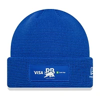 Men's New Era  Blue VCARB Team Waffle Cuffed Knit Hat