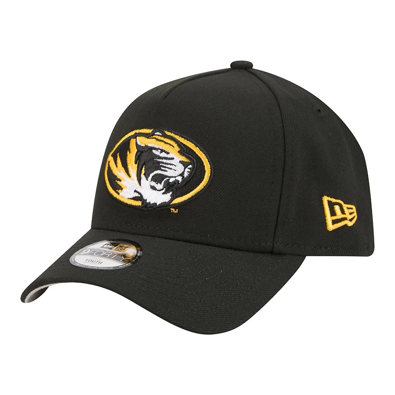 Youth New Era Black Missouri Tigers 9FORTY A-Frame Adjustable Hat
