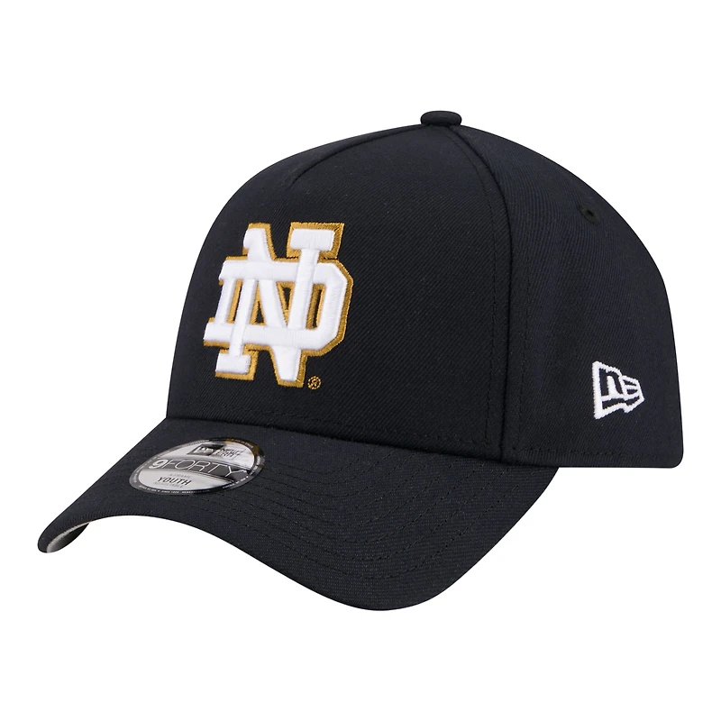 Youth New Era Navy Notre Dame Fighting Irish 9FORTY A-Frame Adjustable Hat
